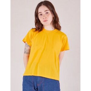 Big Bud Press Organic Vintage Tee in Sunshine Yellow